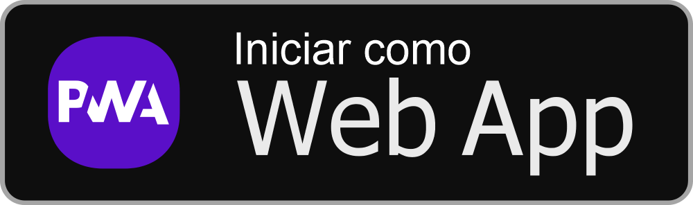 Disponível como PWA - Progressive Web App